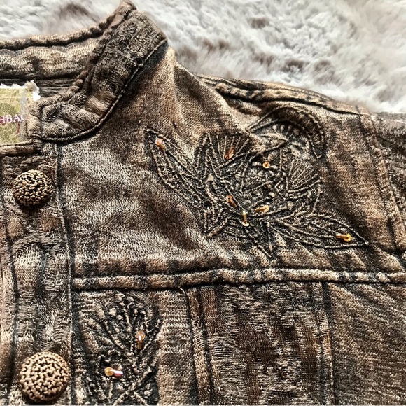 Vintage 90’s Flashback tapestry coat embellished Phoebe Buffay fairycore - Picture 5 of 8